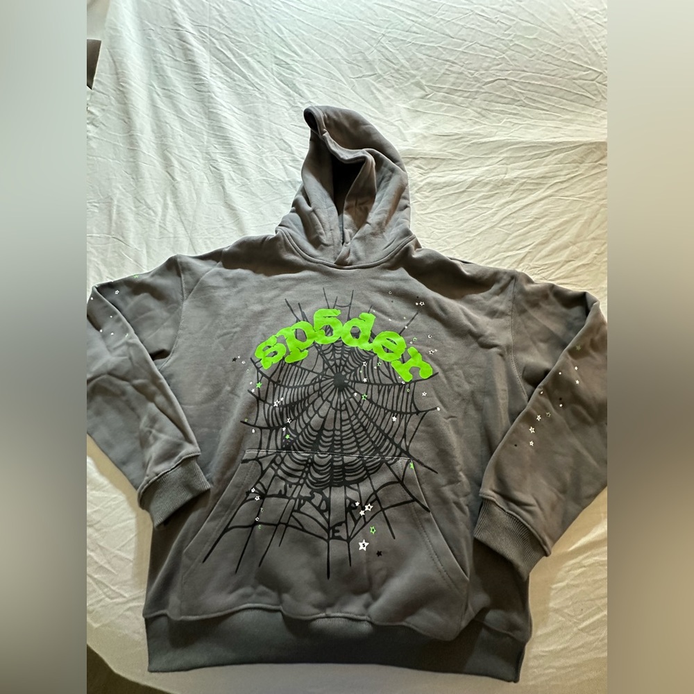 Grey Spider Hoodie
